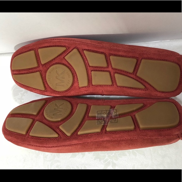 MICHAEL KORS Caroline Red Suede Moccasin loafers - Picture 3 of 4